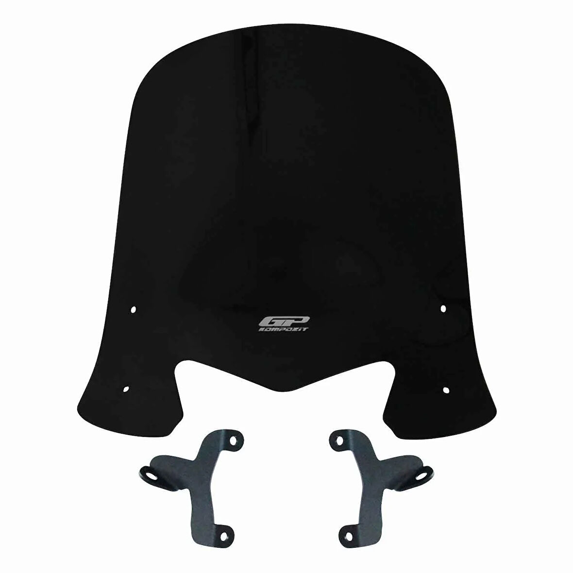 GP Kompozit Honda Dio 2021-2023 Uyumlu Kısa Ön Cam Siyah