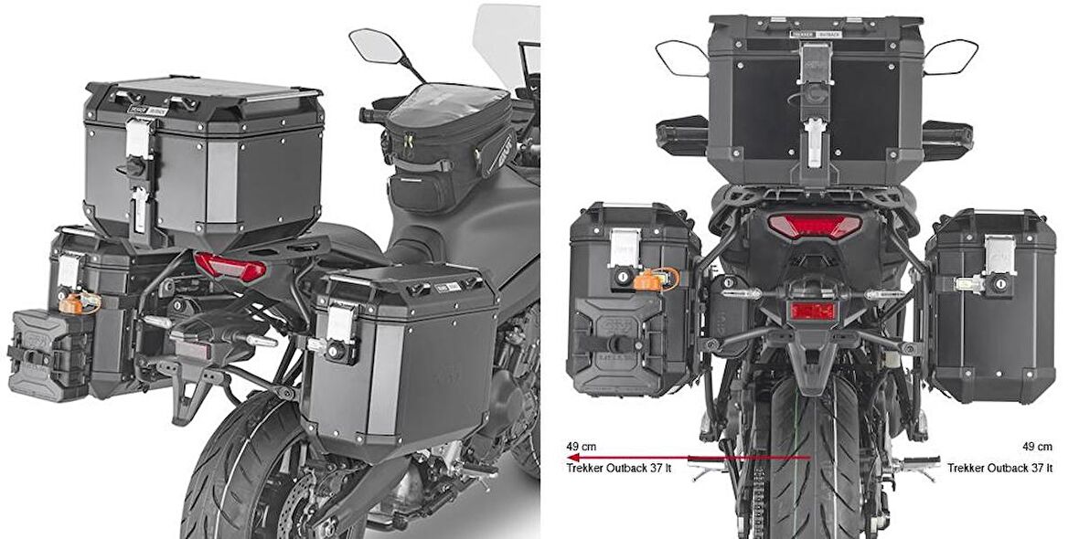 Givi PLO2159CAM YAMAHA TRACER 9 / TRACER 9 GT (21-22) Yan Çanta Taşıyıcı Demir