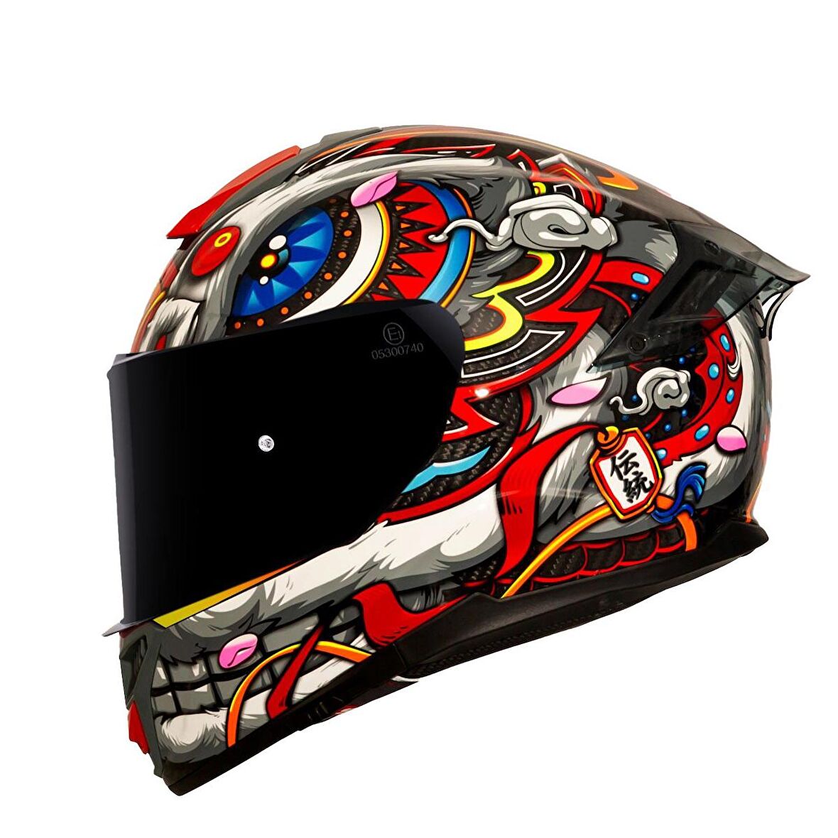 Sway 861 Carbon Desing Full Face Motosiklet Kaskı