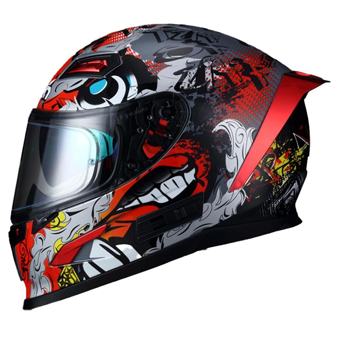Sway 817 Red Beast Full Face Motosiklet Kaskı