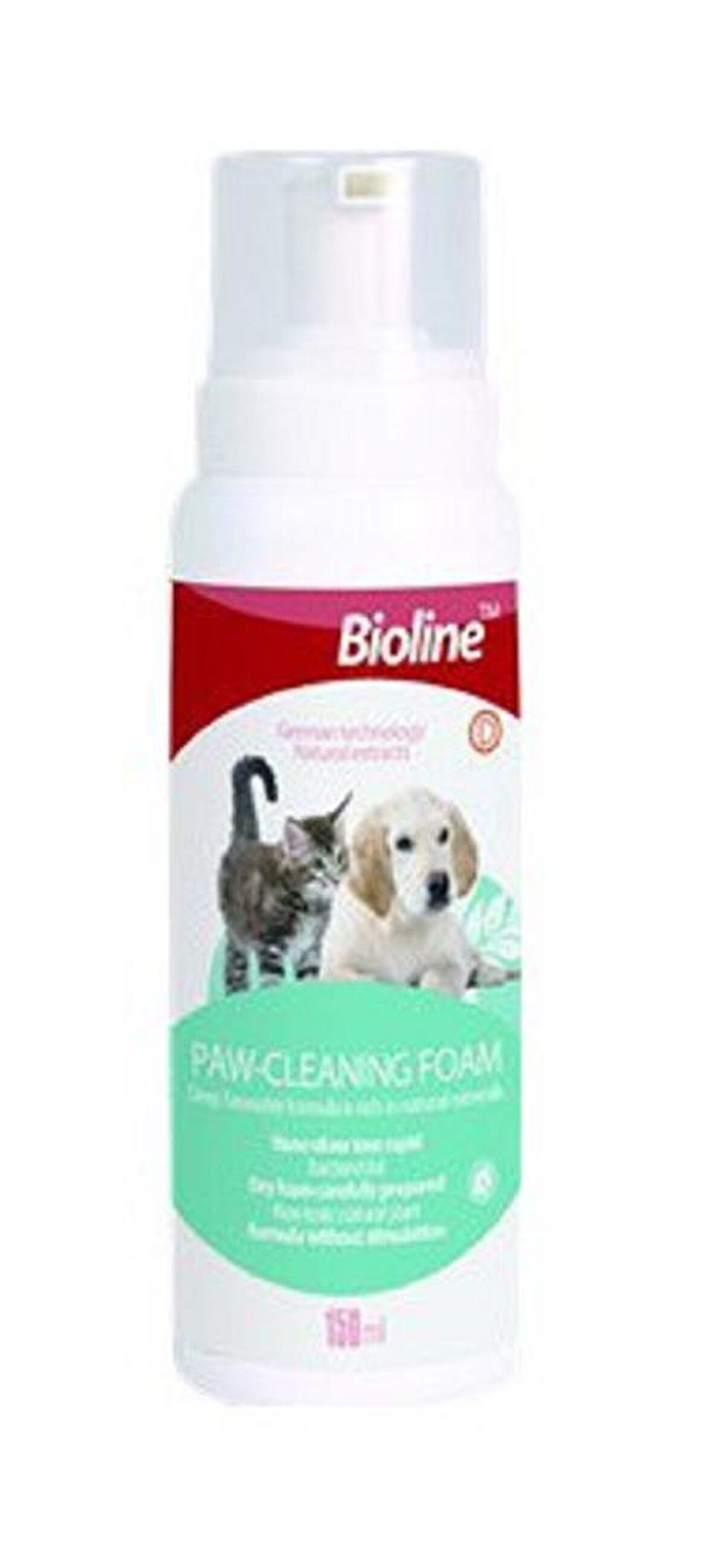 Bioline Kedi ve Köpek Pati Temizleme Köpüğü 150ml