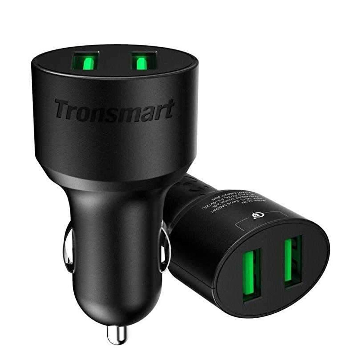 Tronsmart CC2TF Çift USB Çıkışlı Qualcomm QC 3.0 Araç Şarj Cihazı