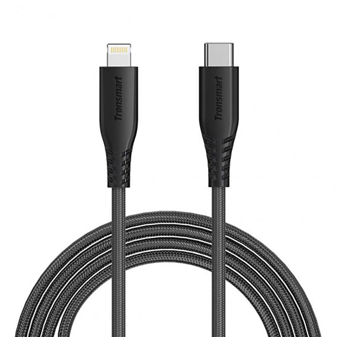 Tronsmart LCC04 Type-C Lightning iPhone Hızlı Şarj Kablosu Siyah