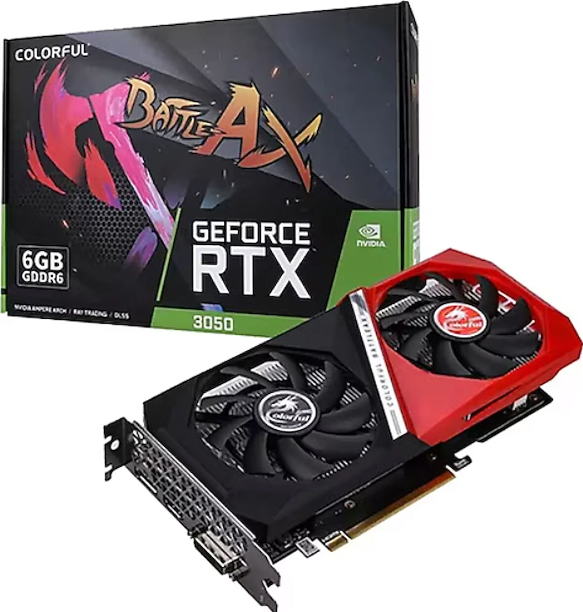 COLORFUL RTX 3050 6GB GDDR6 128Bit DX12 (NB DUO 6GB V2-V) Gaming (Oyuncu) Ekran Kartı