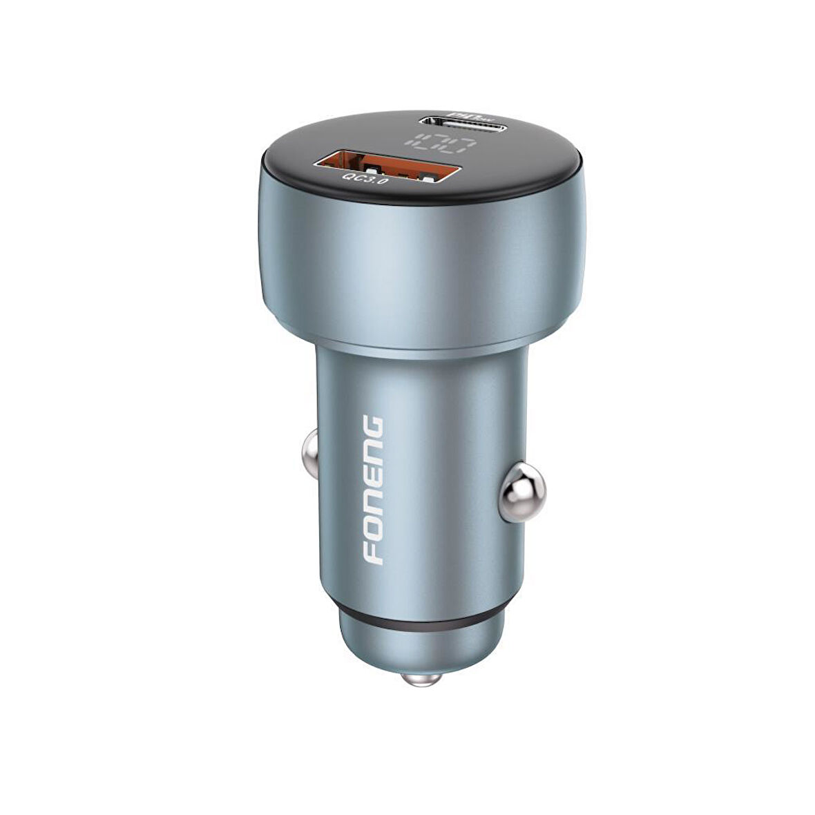 Foneng C18 48W 1xusb 1xtype-C Girişli Dijital Göstergeli Araç Içi Çakmaklık Şarj Aleti