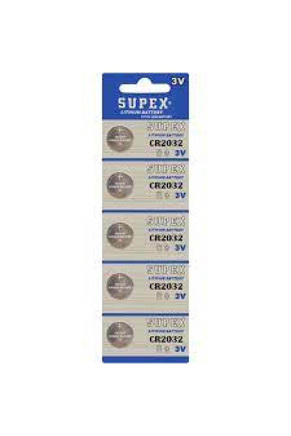 Supex Cr2032 3V Lityum 5Li Blister Pil