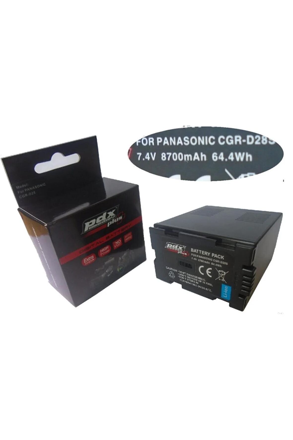 8700mah, Panasonic Mdh3 Için Pdx 8700mah Batarya