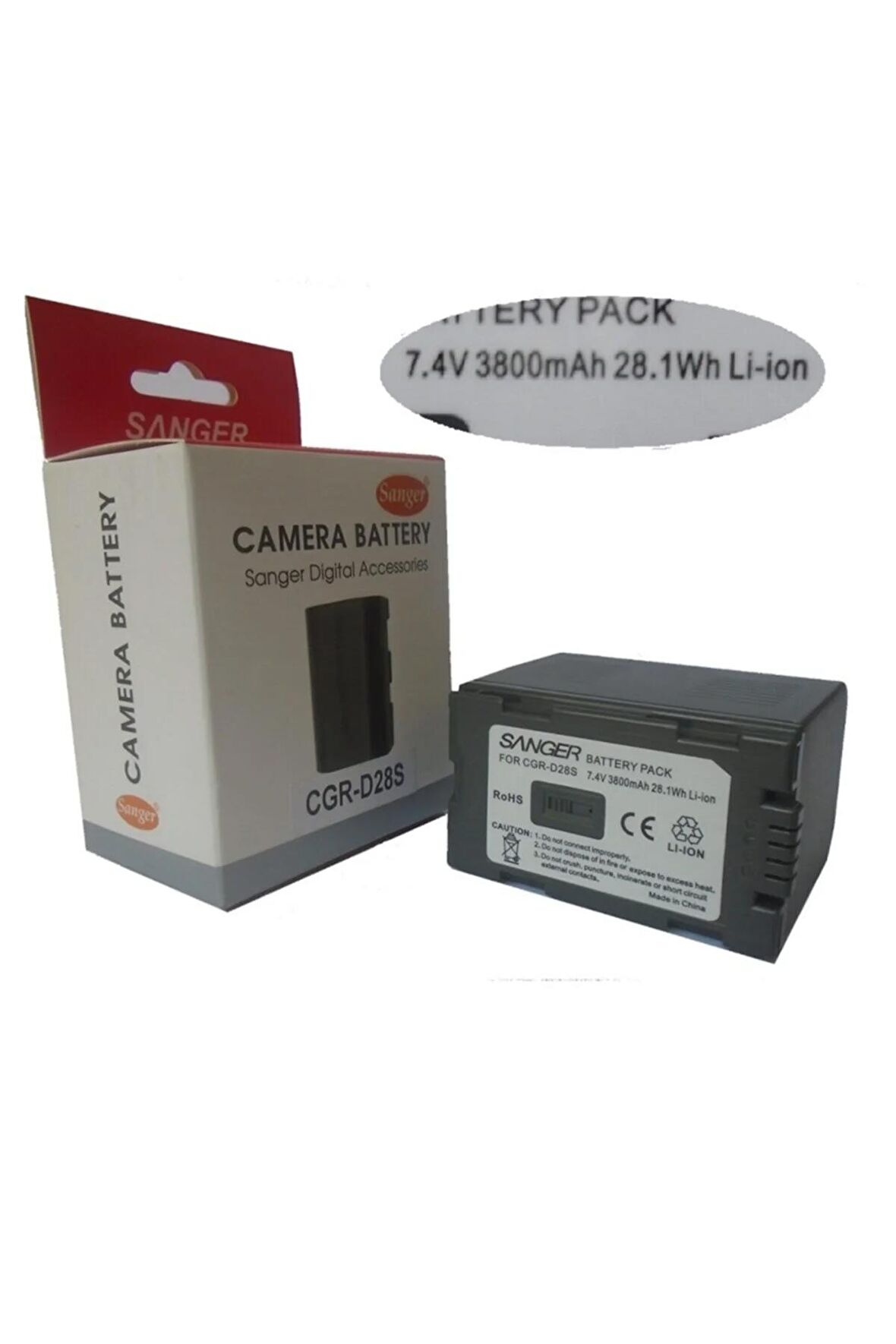 3800mah, Panasonic Ac30 Kamera Için 3800mah Lion Batarya