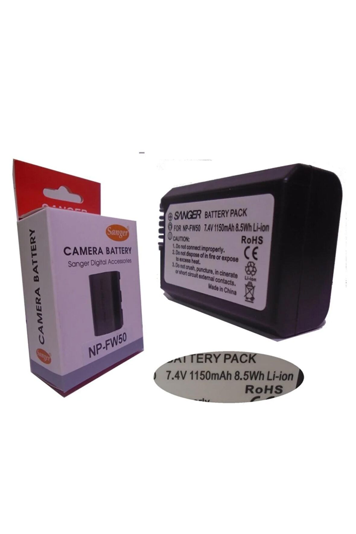 Sony A7 Iı Uyumlu Np-fw50 Fotoğraf Makinesi Bataryası