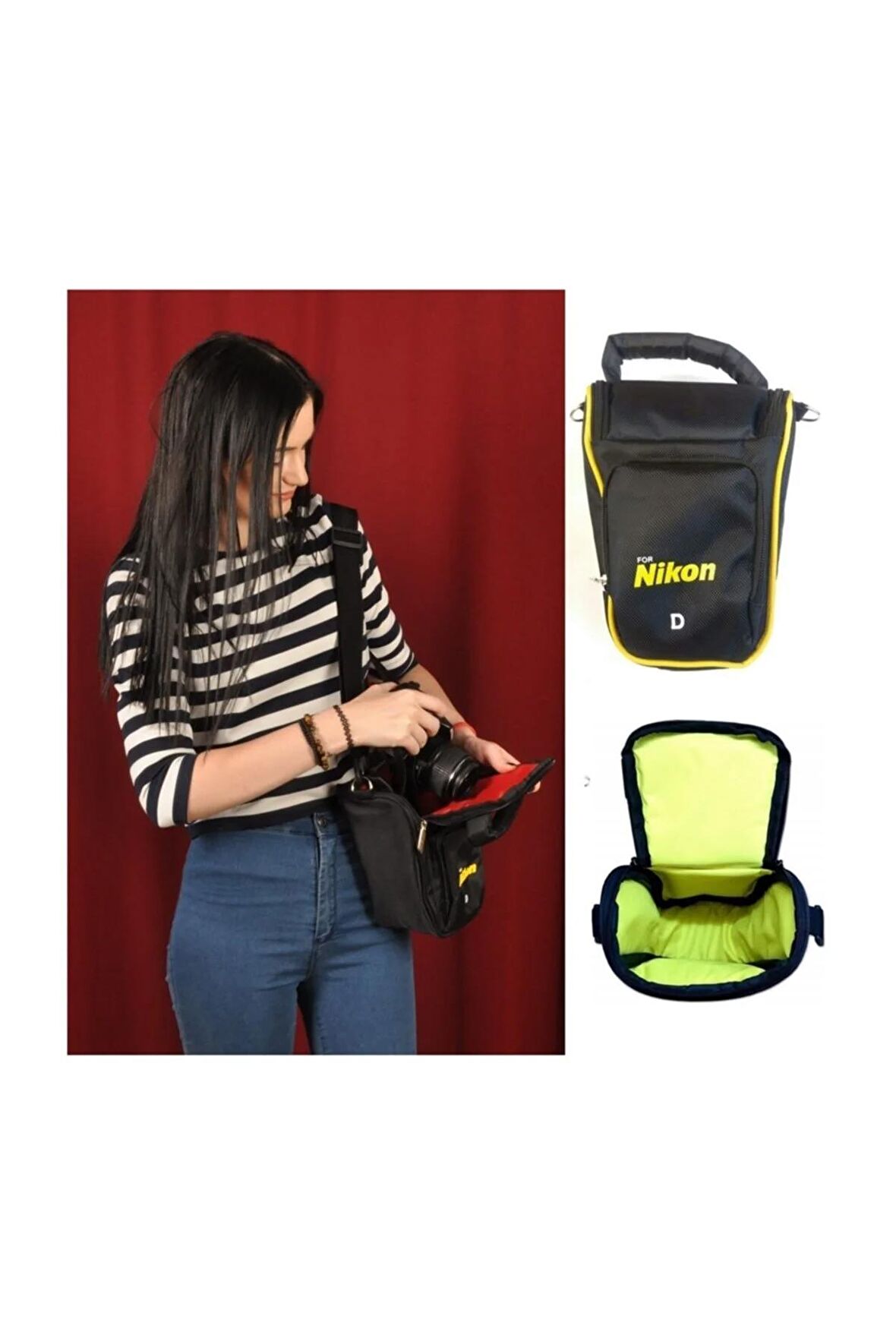 Nikon D7200, Dslr, Fotoğraf Makinesi Için V, Üçgen Çanta