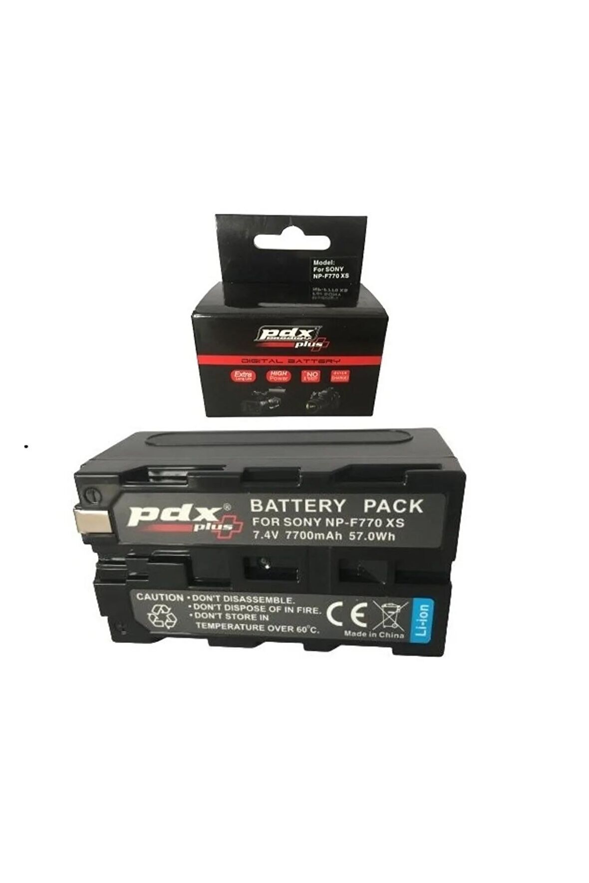 7700 mAh PDX F770 XS 396 Ledli Kamera Işık Bataryası