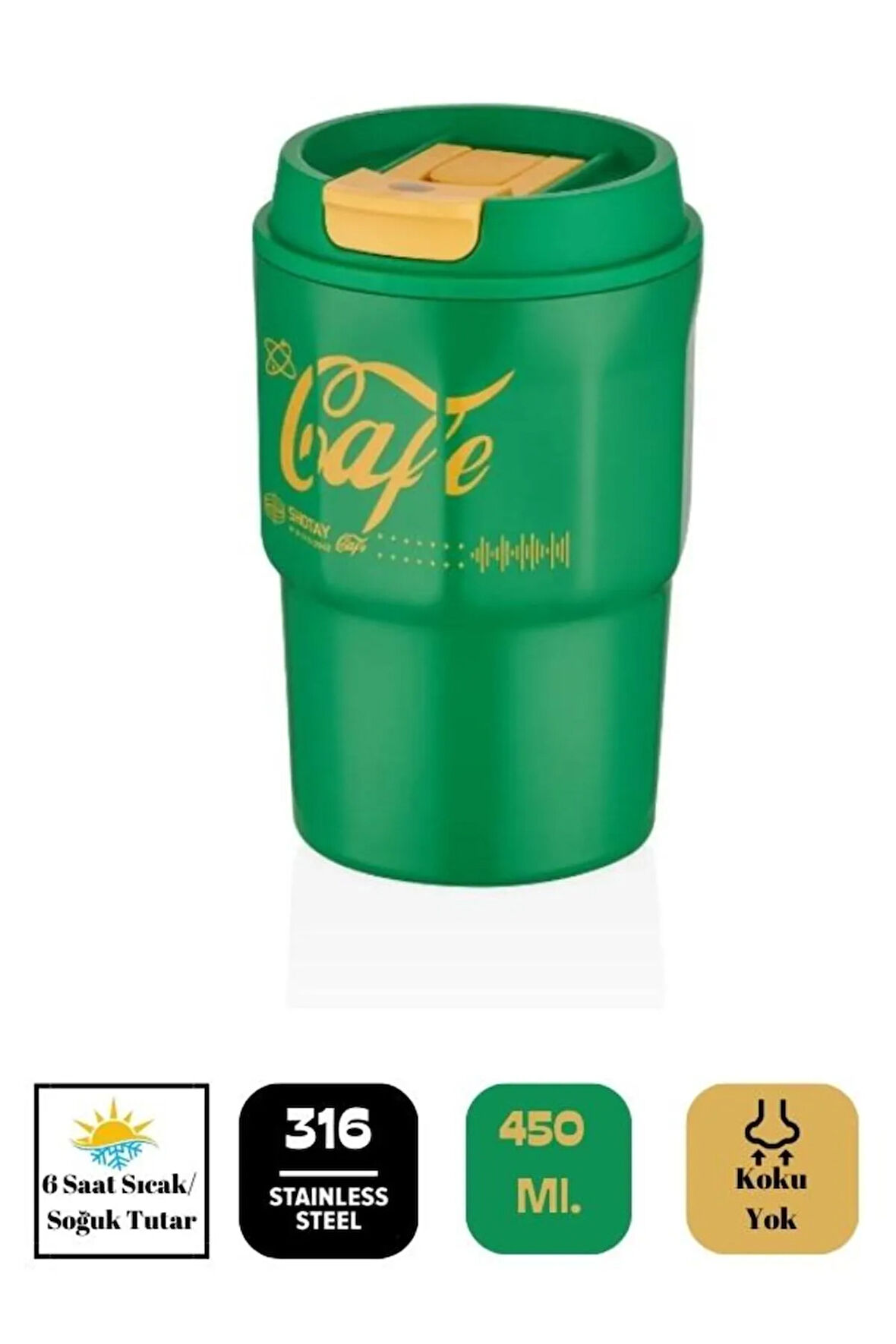 Stainless Steel Mug Kahve Bardağı 450 ml