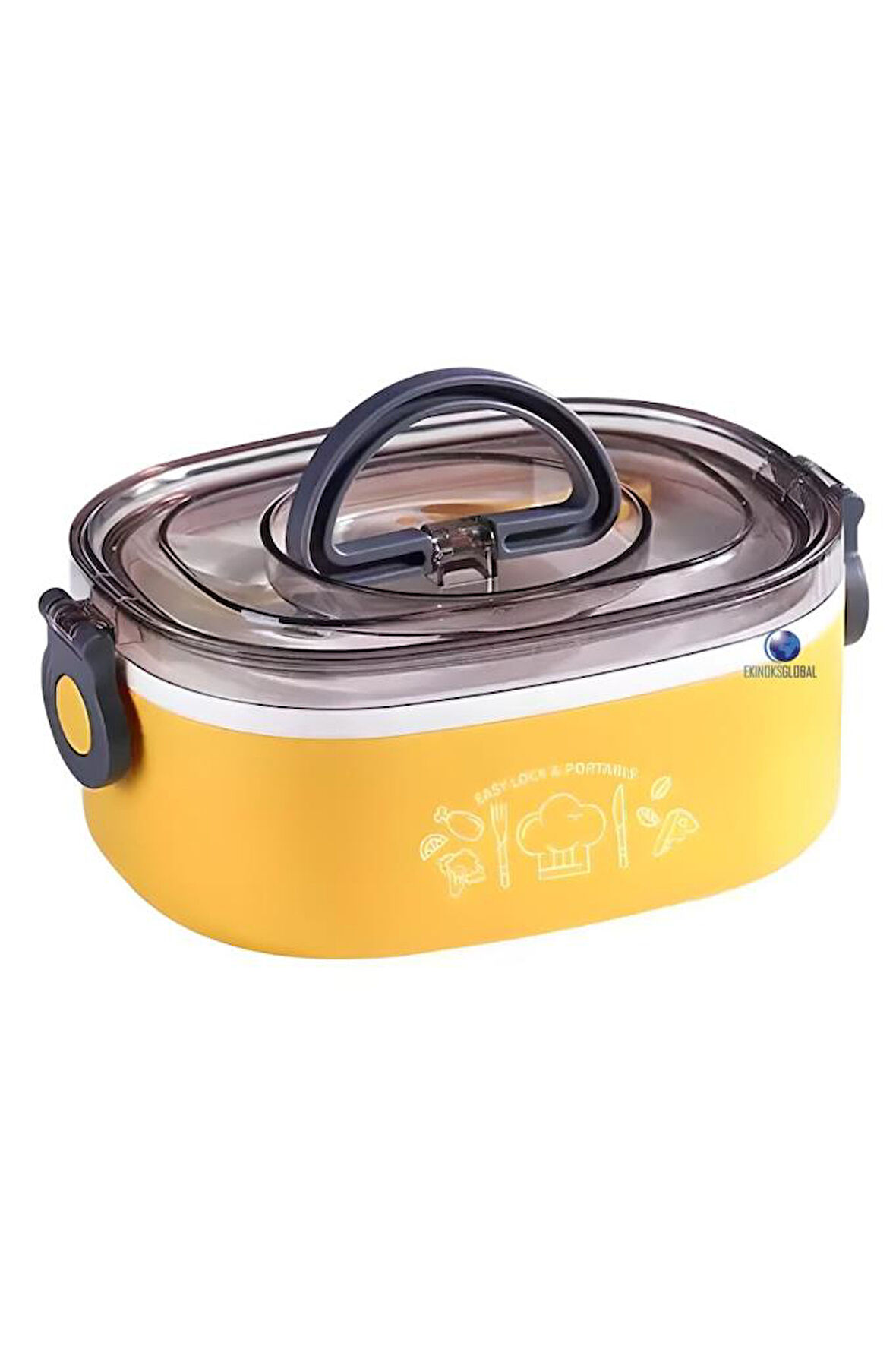 Vagonlife VGN540 1000ml Sarı Çelik Saklama Kabı