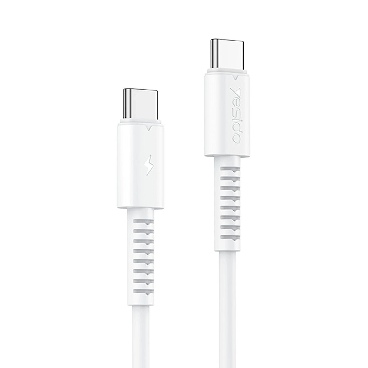 Yesido CA154 Type-C to Type-C 60W PD Hızlı Şarj Kablosu 1M - Beyaz