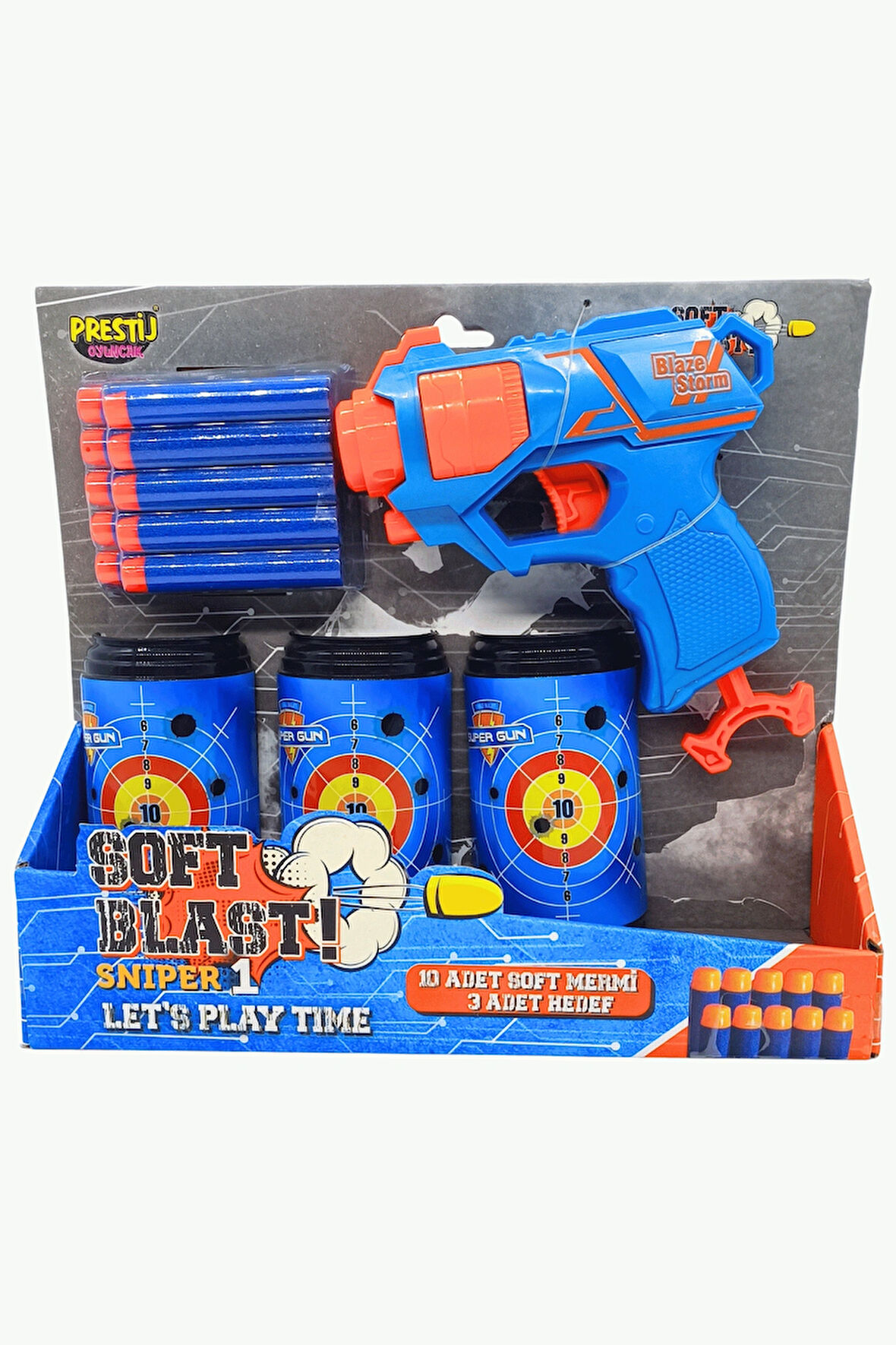 Prestij Oyuncak Hedefli Sünger Atan Oyuncak Dart Atan Tabanca FAB.1801