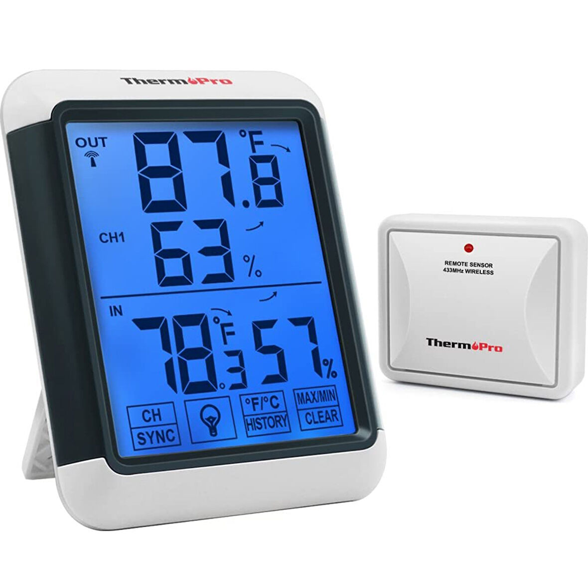 ThermoPro TP65C Termometre İç Mekan Dijital Sıcaklık ve Nem Ölçer 