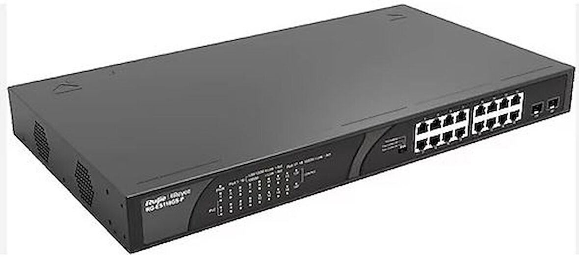 RUIJIE-REYEE RG-ES118GS-P 16 PORT POE+ 10-100-1000 MBPS 2 PORT SFP 247W