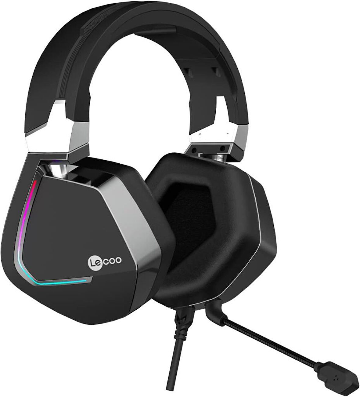 Lenovo Lecoo HT402 RGB 7.1 USB Kablolu Kulak Üstü Oyuncu Kulaklığı