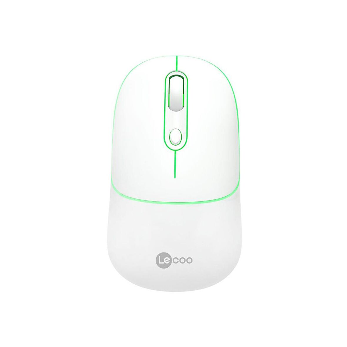 Lenovo Lecoo WS210 Dual Mod RGB Bluetooth ve Kablosuz Şarj Edilebilir Optik Mouse Beyaz