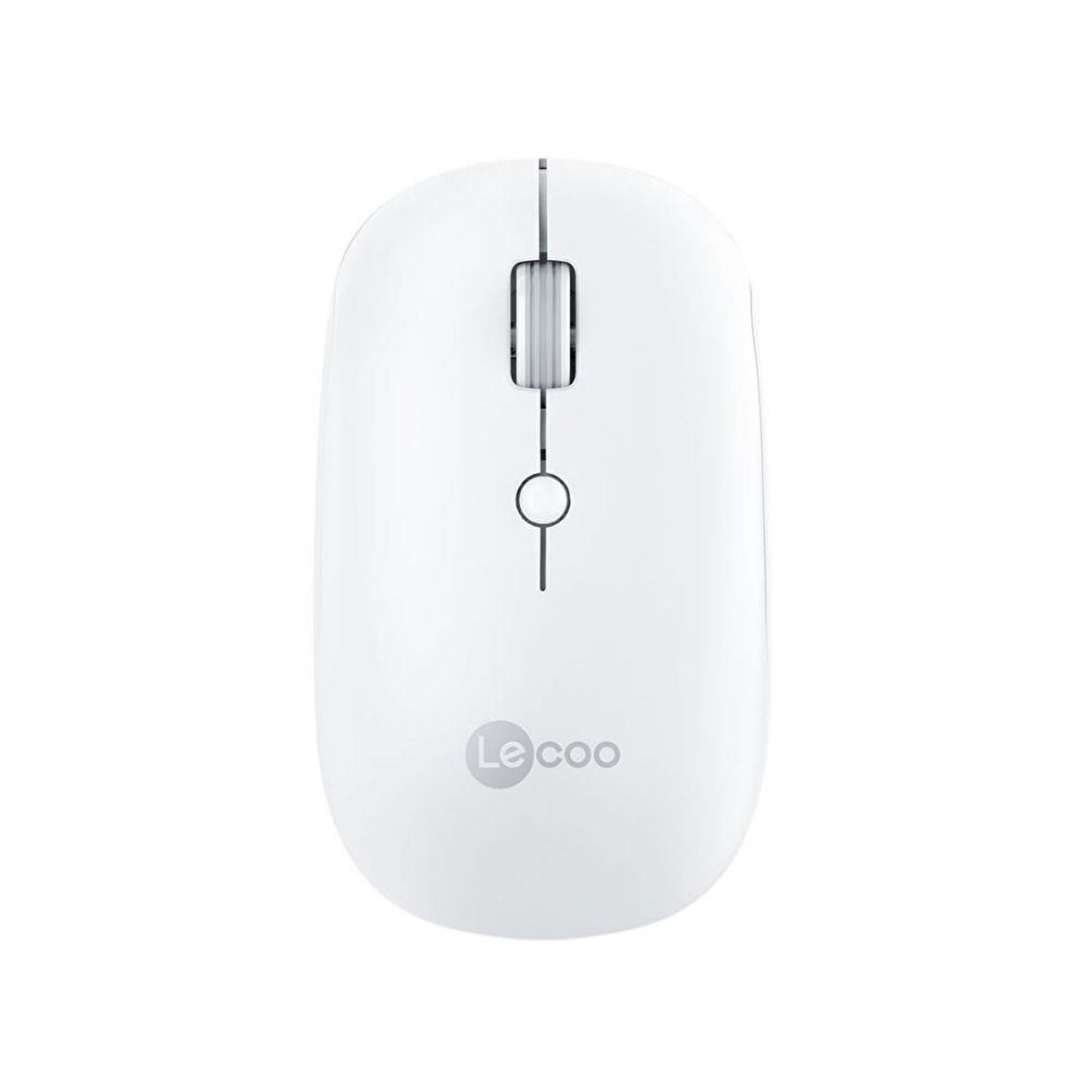 Lenovo Lecoo WS211 Dual Mod Bluetooth ve Kablosuz Şarj Edilebilir Optik Mouse Beyaz