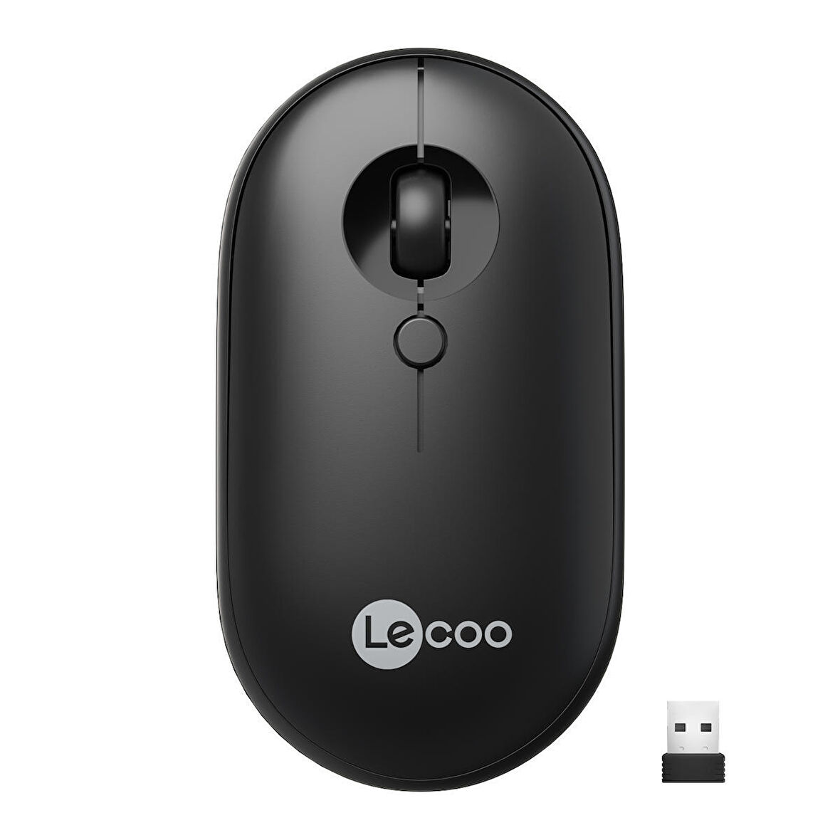 Lenovo Lecoo WS212 Kablosuz 1600DPI 4 Tuşlu Optik Mouse Siyah