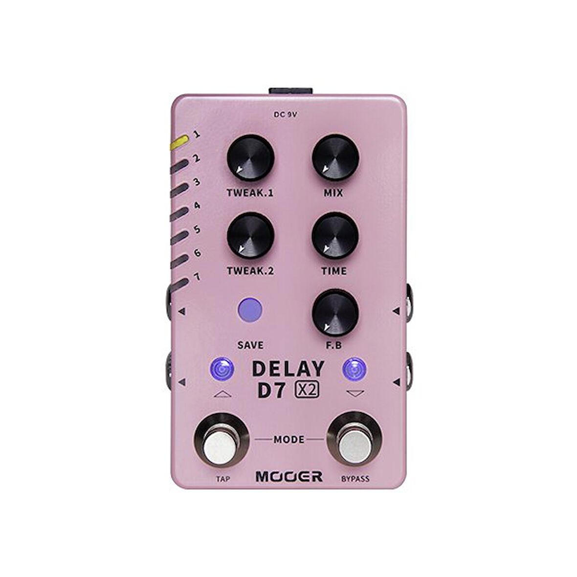 Mooer D7 X2 Stereo Delay Pedalı M722