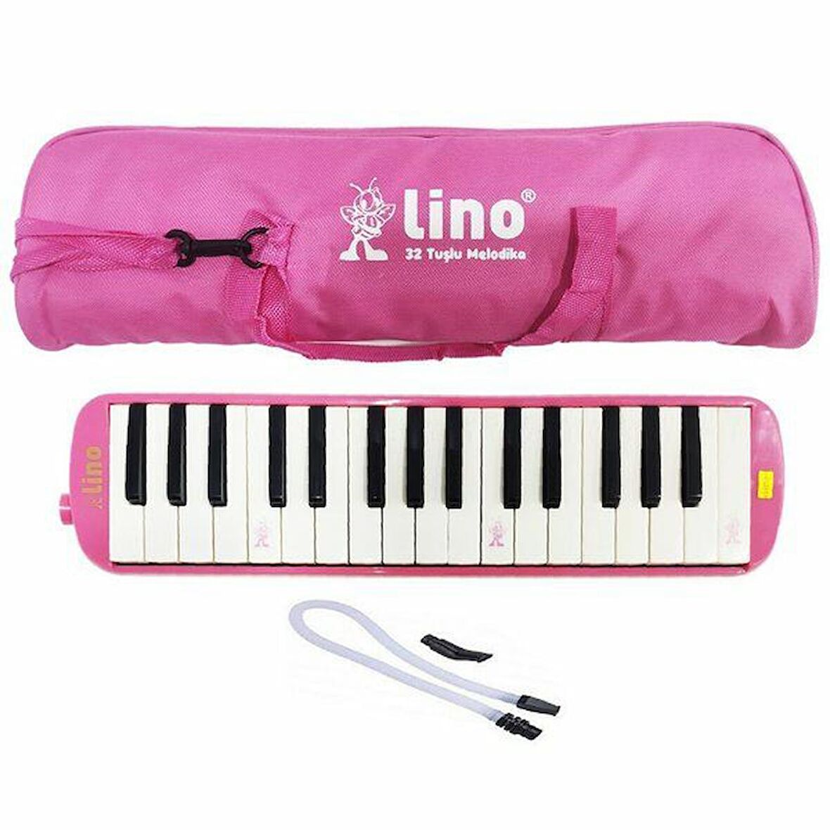 Lino LN32PS 32 Tuşlu (Bez Çanta) Pembe  Melodika