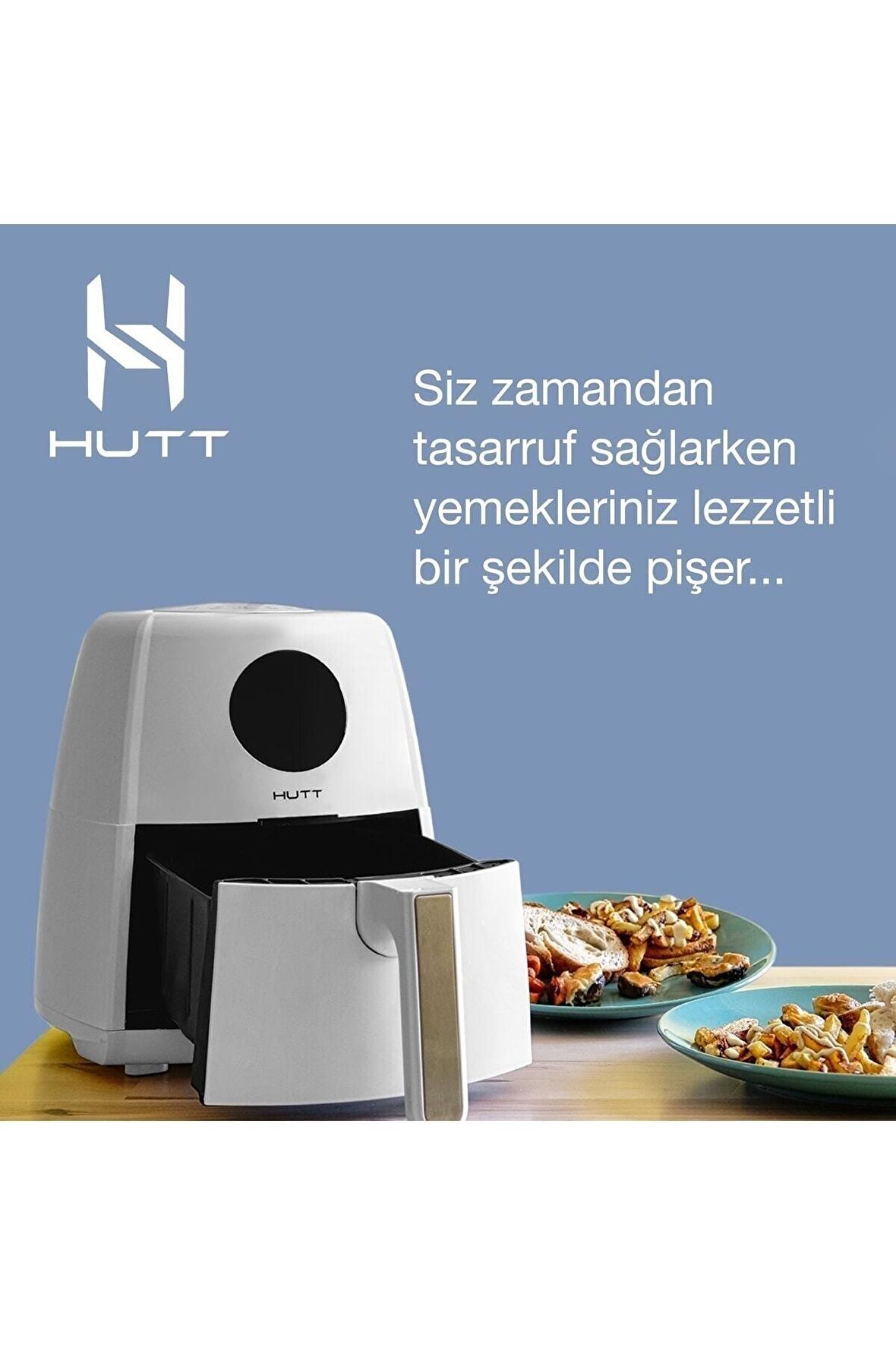 Yağsız Fritöz Airfryer, 3.5 Litre Kapasite, Akıllı LCD Ekran Dokunmatik Kontrol