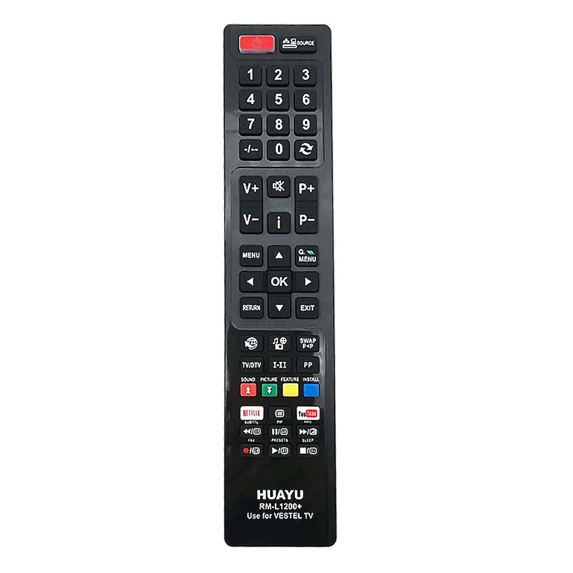 HUAYU KL RM-L1200+ VESTEL YOUTUBE-NETFLIX TUŞLU LCD LED TV KUMANDA