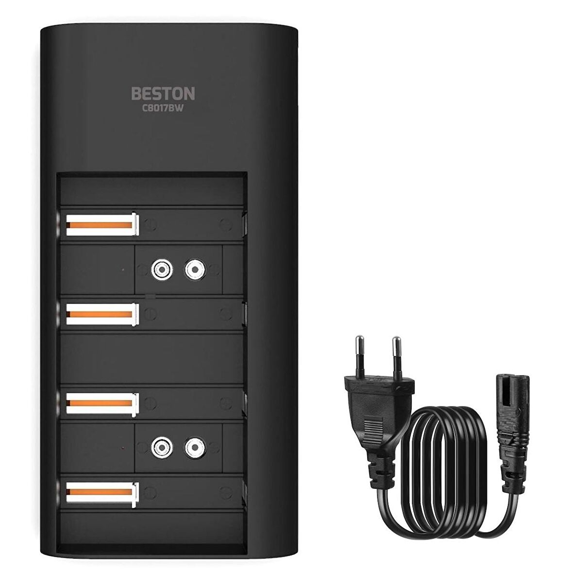 PİL ŞARJ CİHAZI UNIVERSAL 9V/AA/AAA/C/D Nİ-MH Nİ-CD BESTON BST-C8017BW