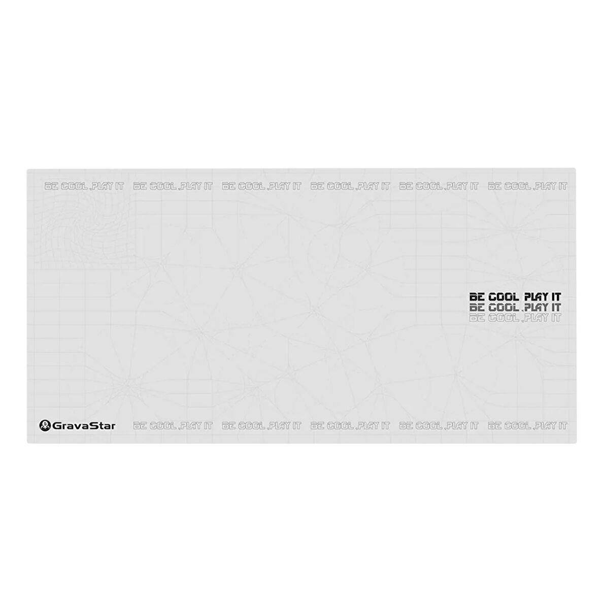 GravaStar Gaming Mouse Pad 80x40, Kaymaz Tabanlı, Su Geçirmez ve Hassas Yüzeyli Oyuncu Mousepad, Beyaz
