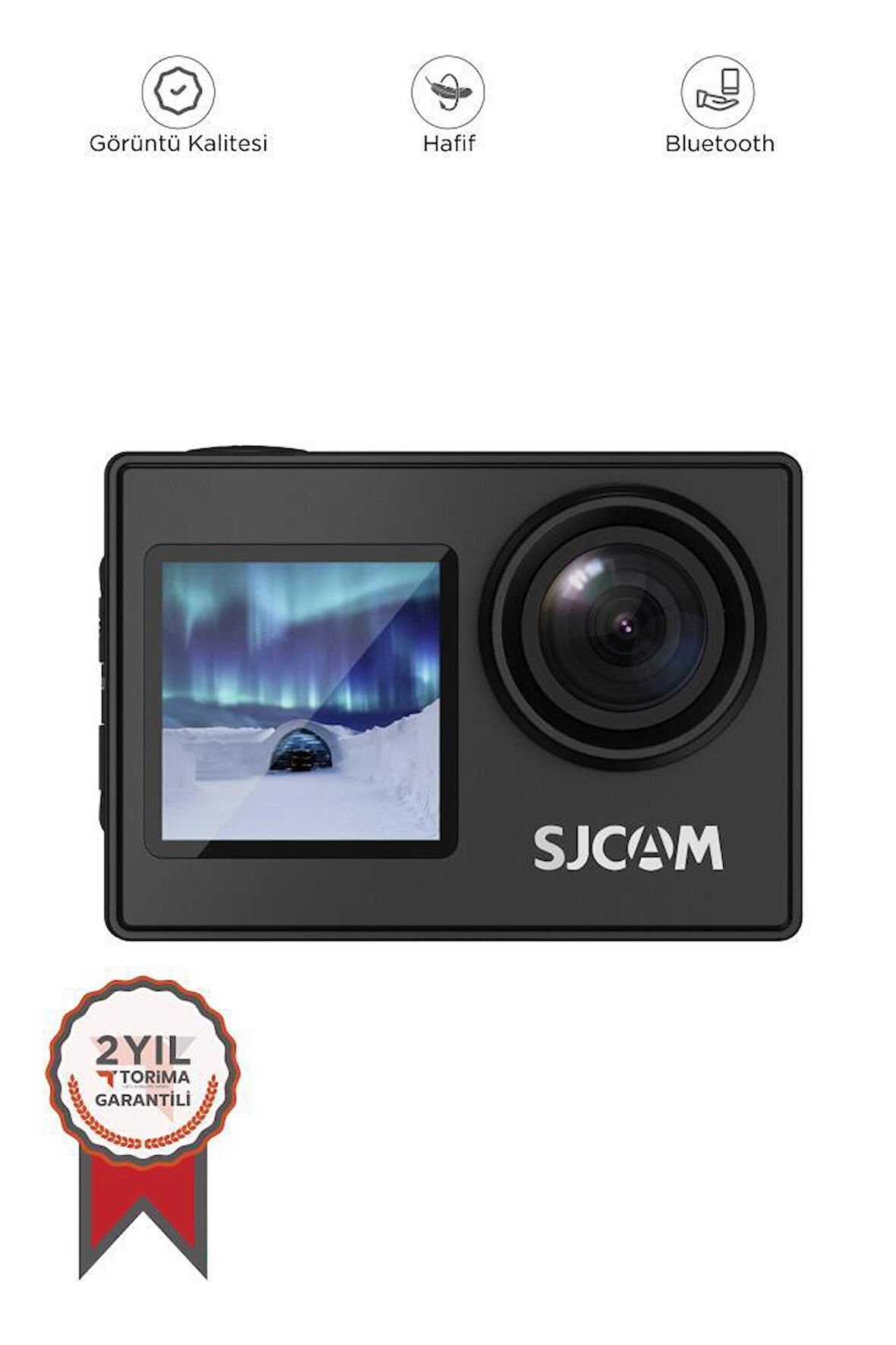 Torima Sj4000 Dual Lens Screen Wifi 4k Aksiyon Kamerası Siyah