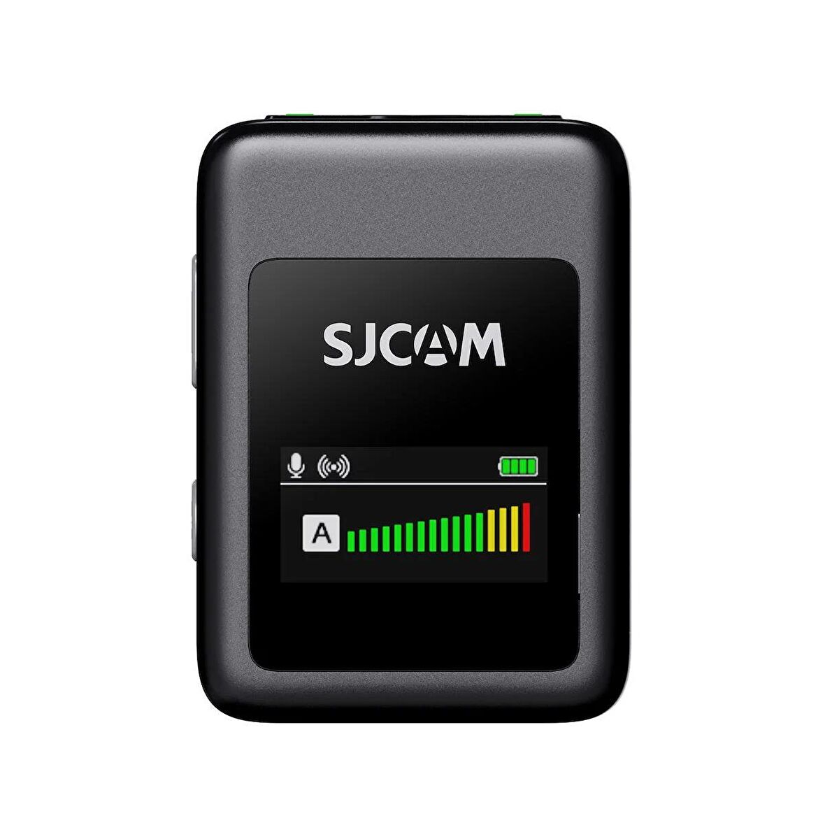 SJCAM M1 WiFi Çift Vericili Gürültü Engelleme 50 Metre Menzil 32 Saat Pil Ömrü 2800mAh Kutu Batarya LCD Ekran Minimal Tasarım Kablosuz Mikrofon Siyah