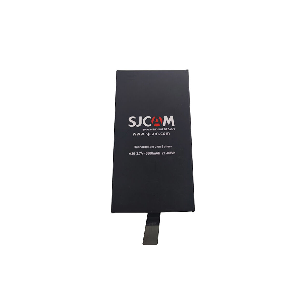 SJCAM A30 Batarya 5800mAh Şarj Edilebilir Lityum Pil Uyumlu Yedek Batarya