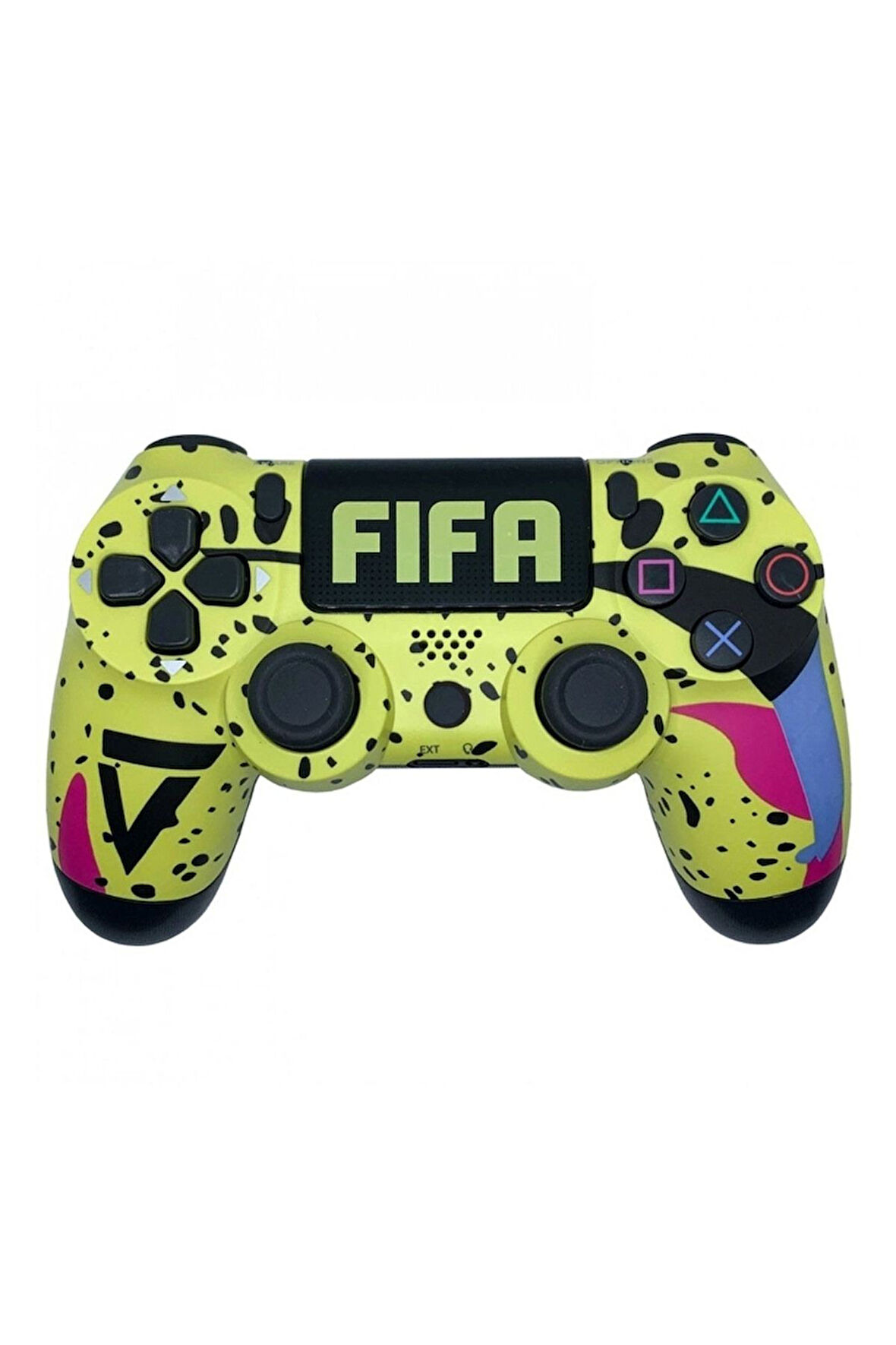 PS4-PC-Android BOX-Android-IOS Telefon Tablet Uyumlu Futbol Temalı Titreşimli Bluetooth Oyun Kolu