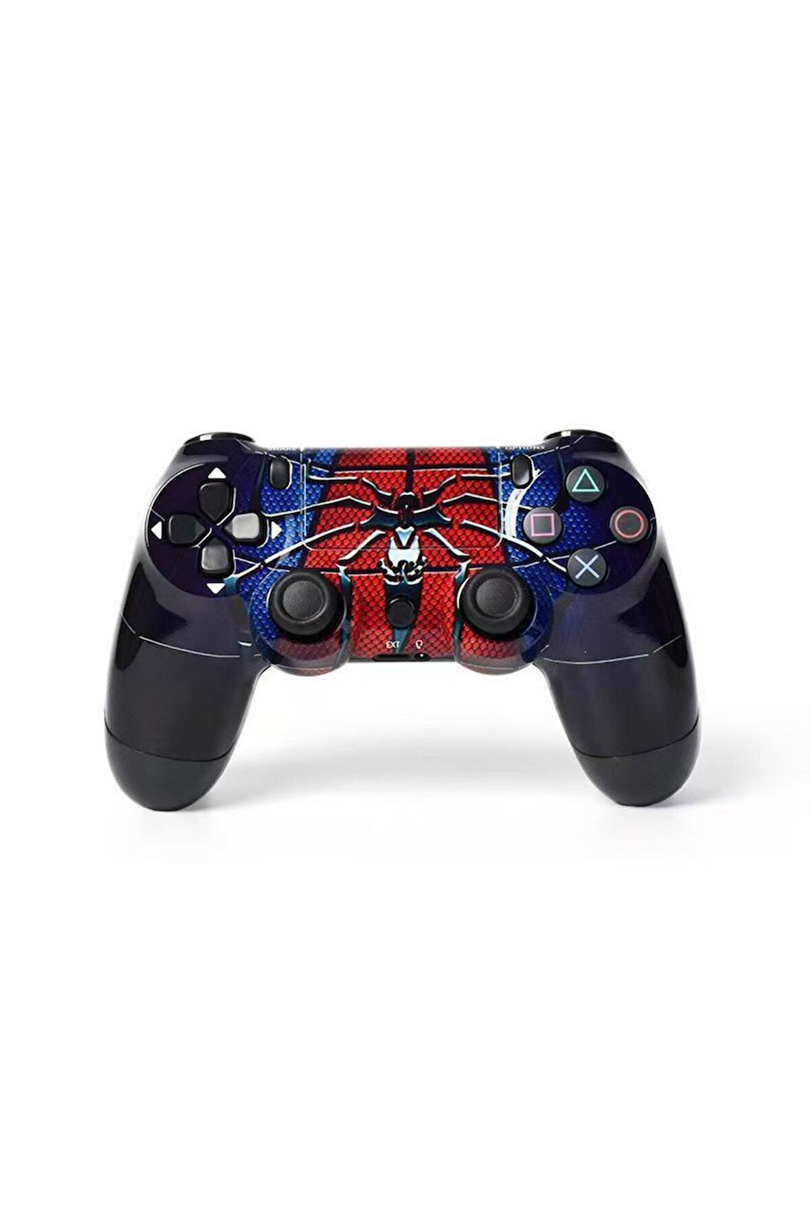 PS4-PC-Android BOX-Android-IOS Telefon Tablet Uyumlu Spıder-Man Tema Titreşimli Bluetooth Oyun Kolu