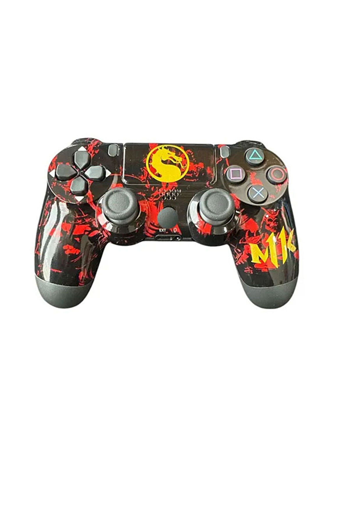 PS4-PC-Android BOX-Android-IOS Telefon Tablet Uyumlu Mortal Kombat Tema Titreşim Bluetooth Oyun Kolu