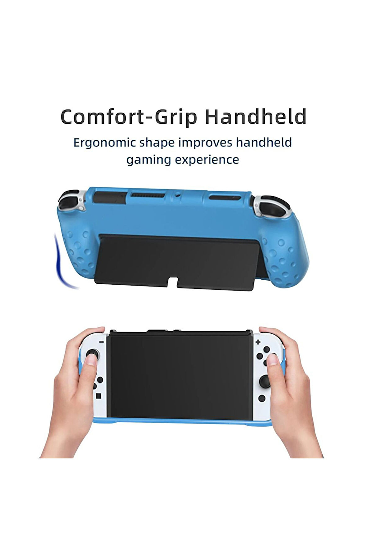 Nintendo Switch OLED El Destekli Grip Tasarımlı Koruyucu Silikon Kılıf