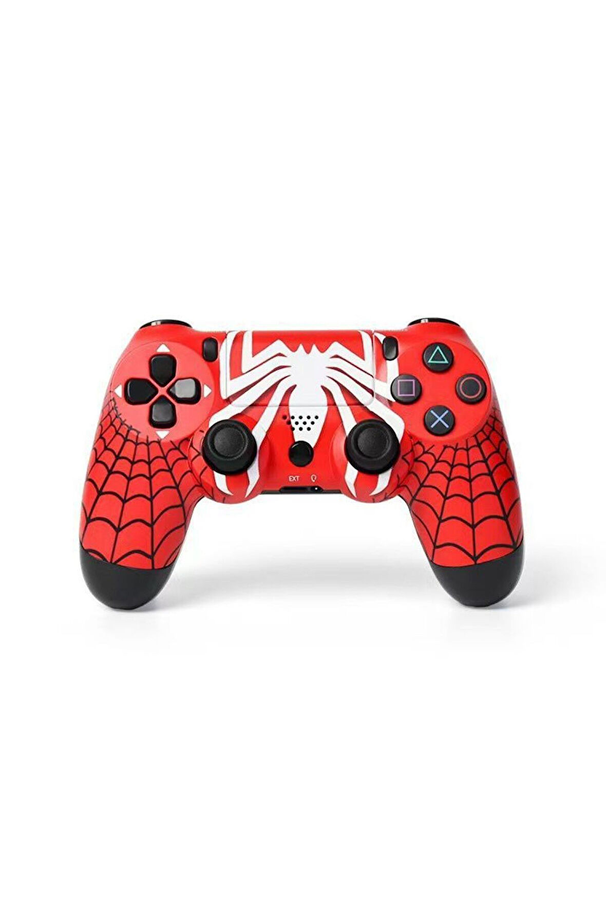 PS4-PC-Android BOX-Android-IOS Telefon Tablet Uyumlu Desenli Dual Titreşimli Bluetooth Oyun Kolu