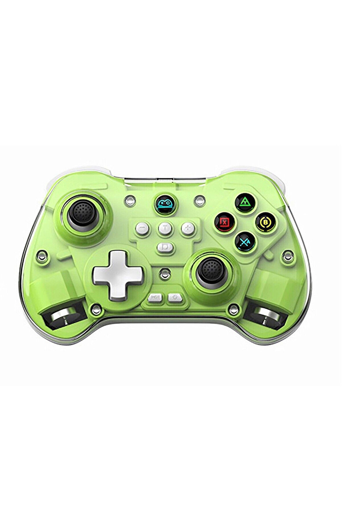 Z01X PC/IOS/Android/Switch/Switch Oled Uyumlu Bluetooth Bağlantılı Şeffaf Joystick Gamepad