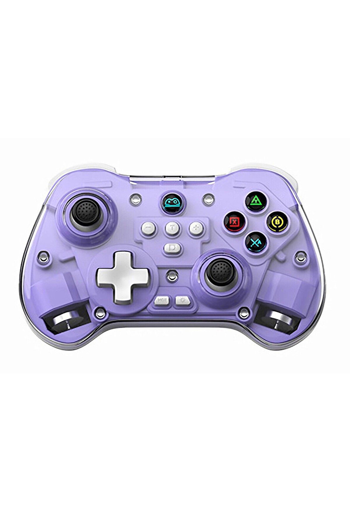 Z01X PC/IOS/Android/Switch/Switch Oled Uyumlu Bluetooth Bağlantılı Şeffaf Joystick Gamepad