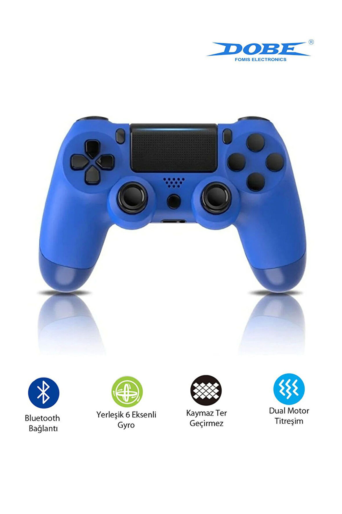 PS4-PC-Android BOX-Android-IOS Telefon Tablet Uyumlu Titreşimli Bluetooth Oyun Kolu