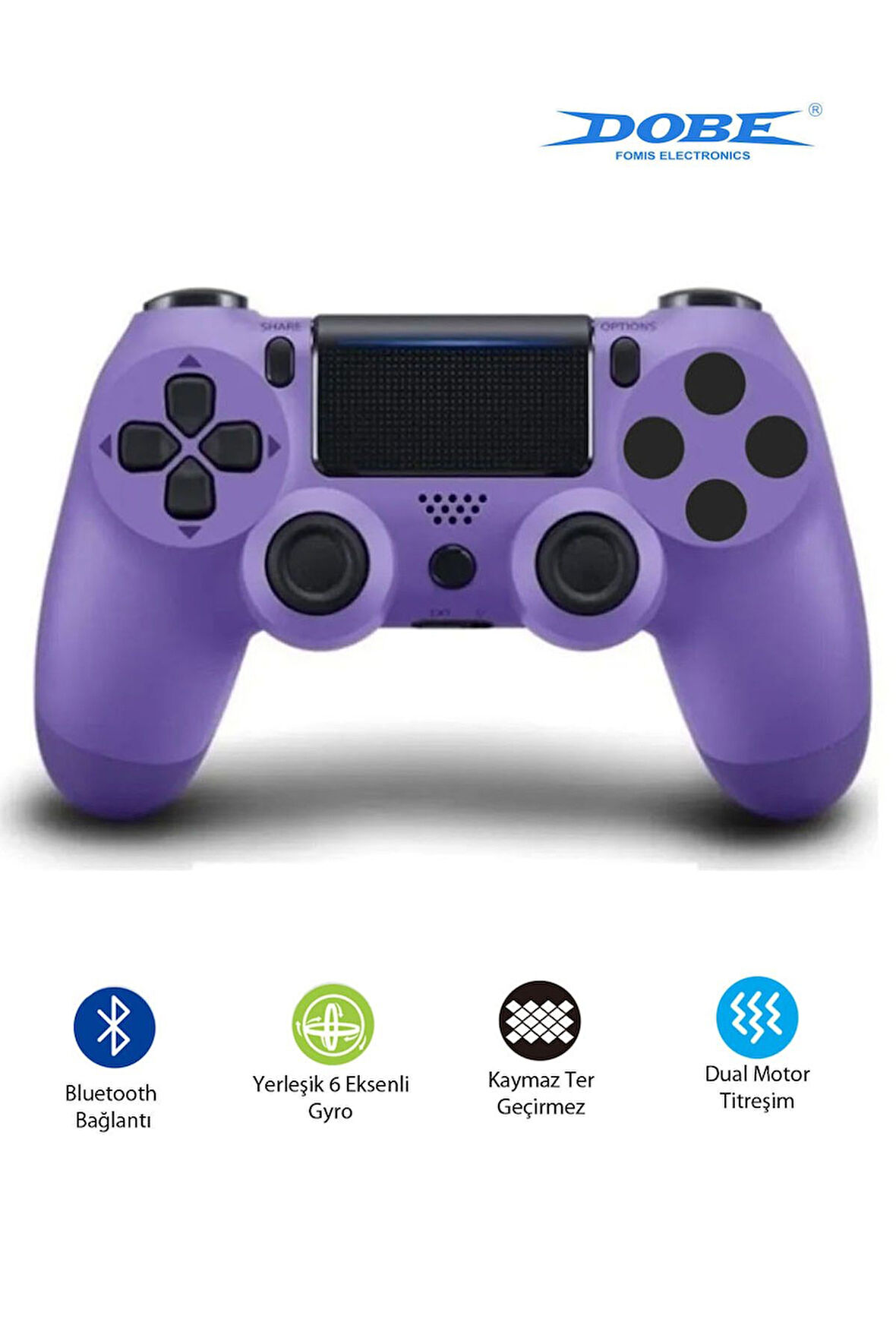 PS4-PC-Android BOX-Android-IOS Telefon Tablet Uyumlu Titreşimli Bluetooth Oyun Kolu