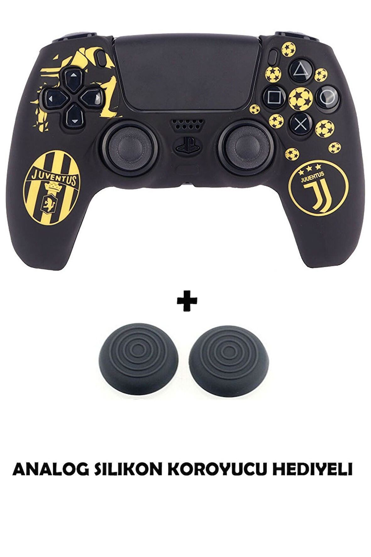PS5 Dualsense Futbol Takımı Temalı Koruyucu Silikon Kılıf + Analog silikon Koruyucu