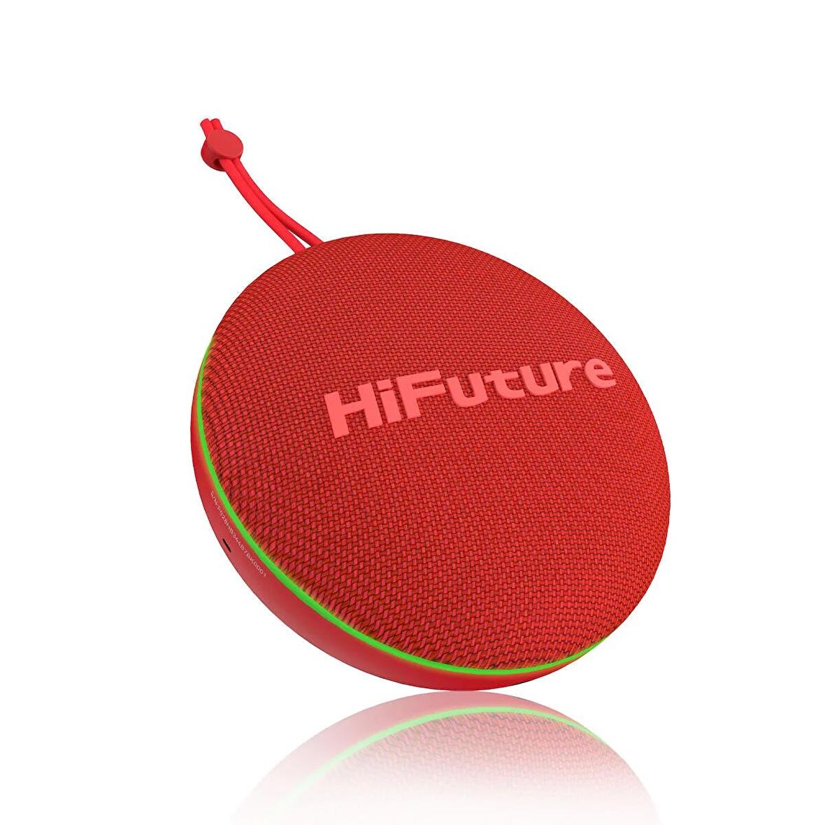 HiFuture Altus BT 5.3 10W IPX4 1000mAh Batarya TWS Çift Modlu Taşınabilir Bluetooth Hoparlör Kırmızı