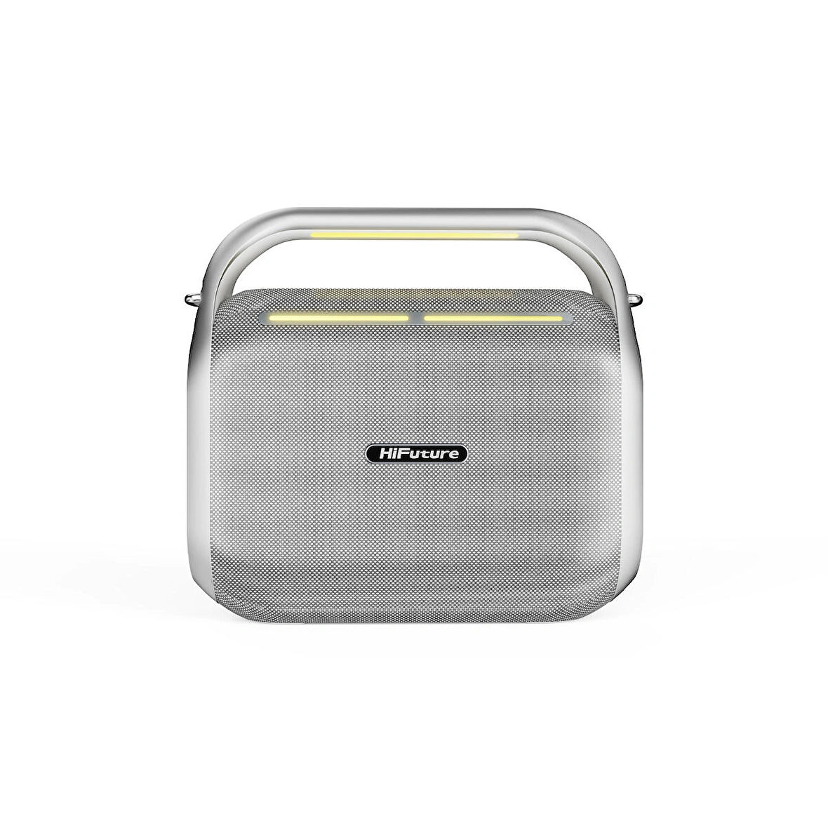 HiFuture MusicBox 200 100W Bluetooth 5.0 BT/USB/SD Kart/ AUX Girişli Mikrofonlu Karaoke Sistemi Kablosuz Hoparlör Gümüş