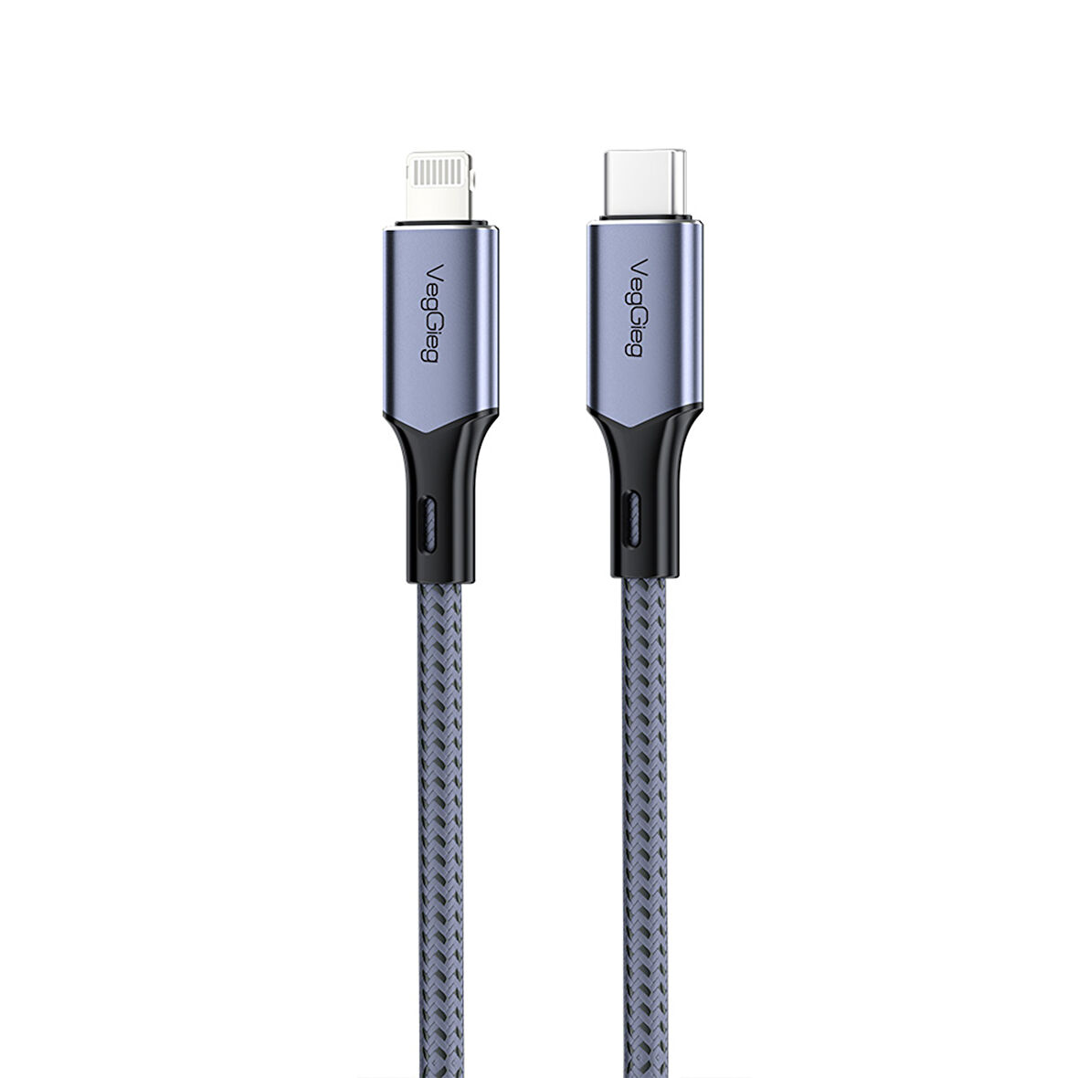 Veggieg 27W 3A USB Type-C to Lightning iPhone iPad Hızlı Şarj ve Data Kablosu 1.2 Metre