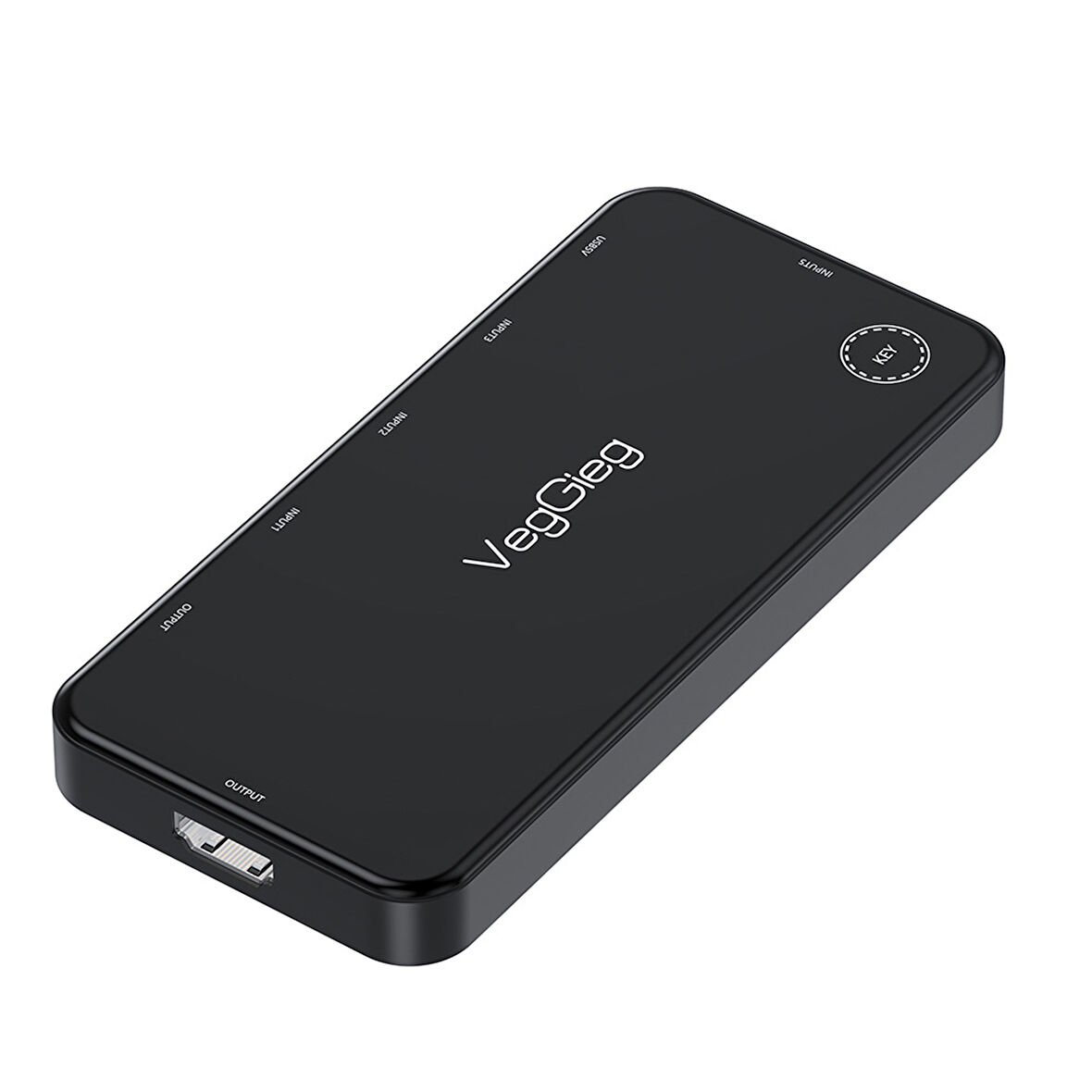 VegGieg 4K HDMI 2.0 Görüntü Seçici 5 Giriş 1 Çıkış Kumandalı Switch