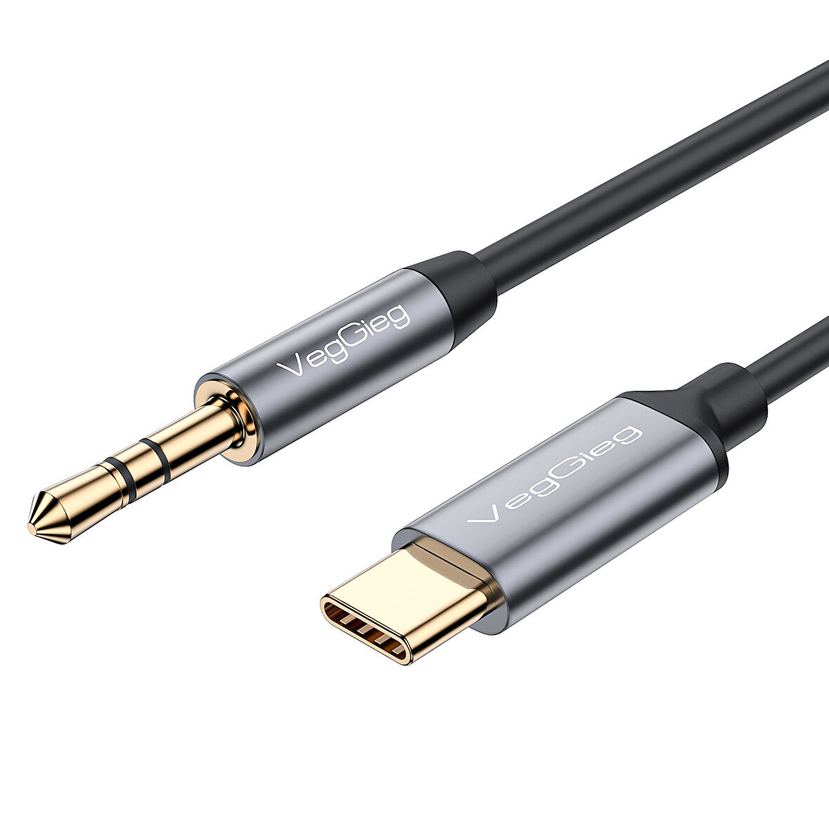 VegGieg USB Type-C to 3.5mm Aux Hi-Fi Ses Kablosu 1 Metre