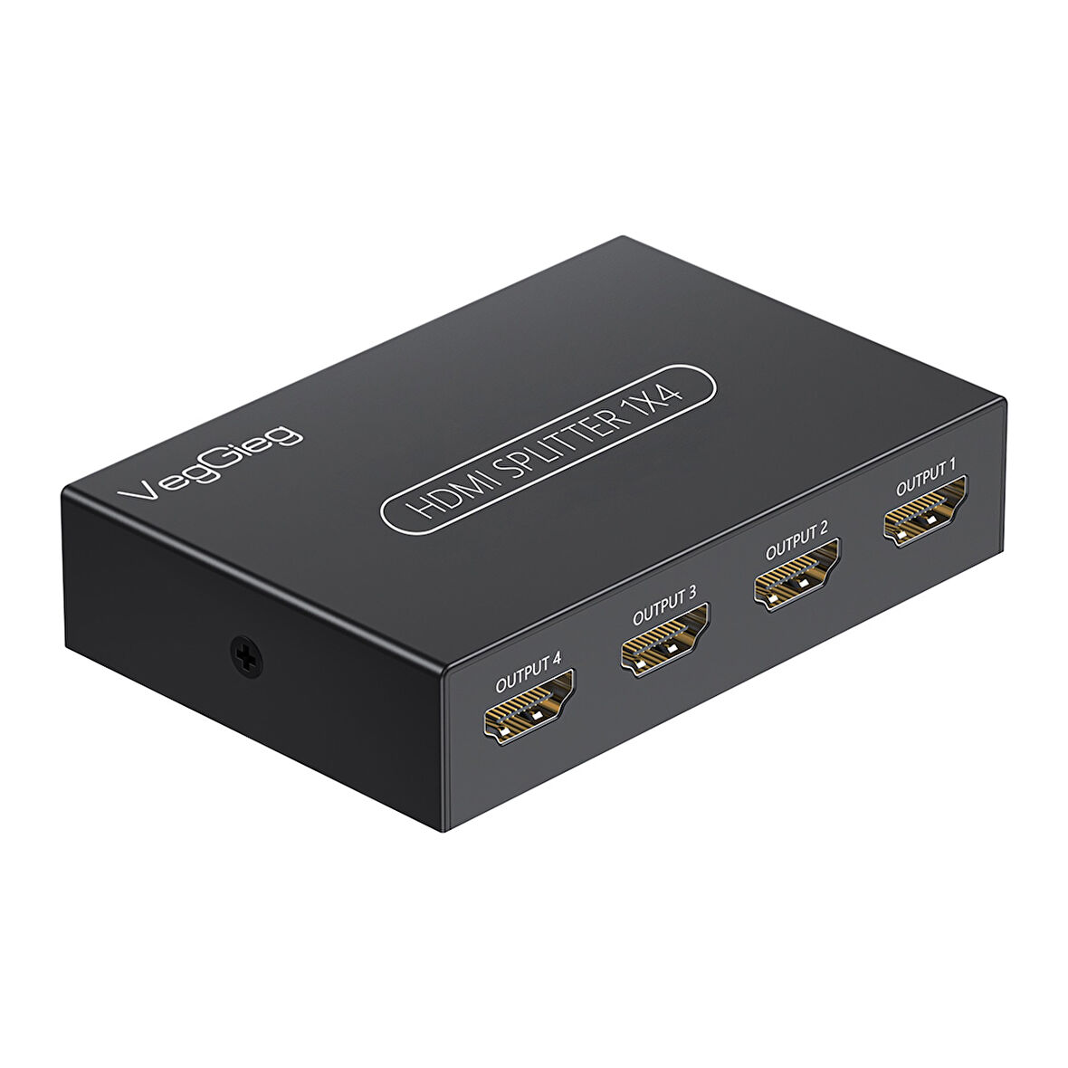 Veggieg 4K 30Hz 1 Giriş 4 Çıkış HDMI Splitter Görüntü Ayırıcı Bölücü Adaptör